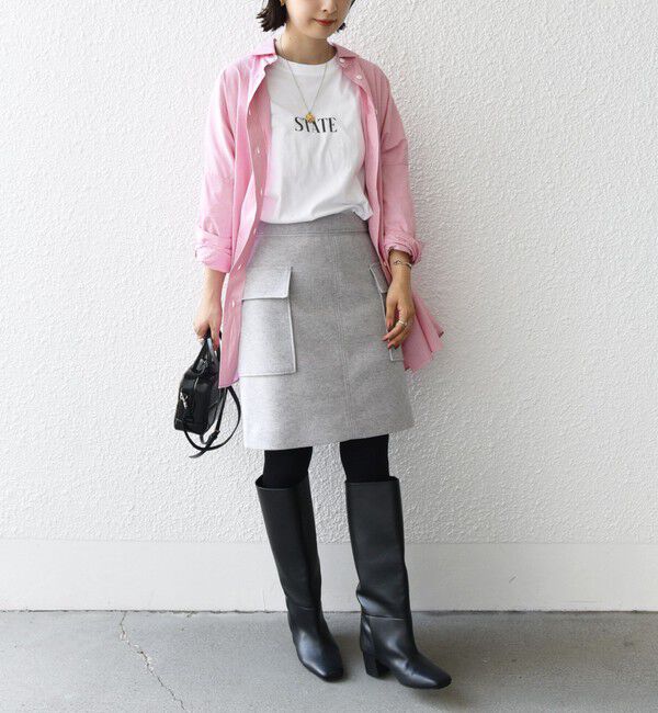 SHIPS for women「〈手洗い可能〉ニードル ストレッチ サイド ポケット ミニ スカート ◇」|スカート|