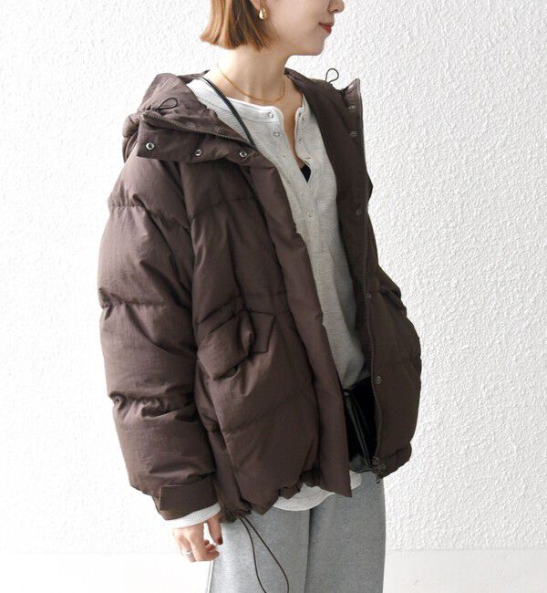 SHIPS any「SHIPS any: フーディ ショート ダウン ジャケット」|ダウン|