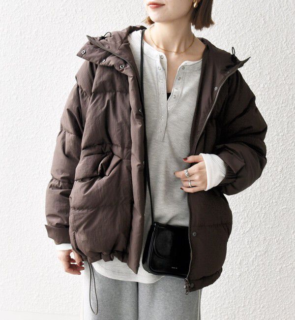 SHIPS any「SHIPS any: フーディ ショート ダウン ジャケット」|ダウン|