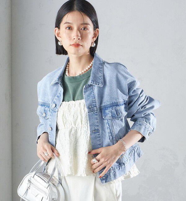 SHIPS for women「〈洗濯機可能〉クロップド デニム ジャケット 24SS ◇」|その他|