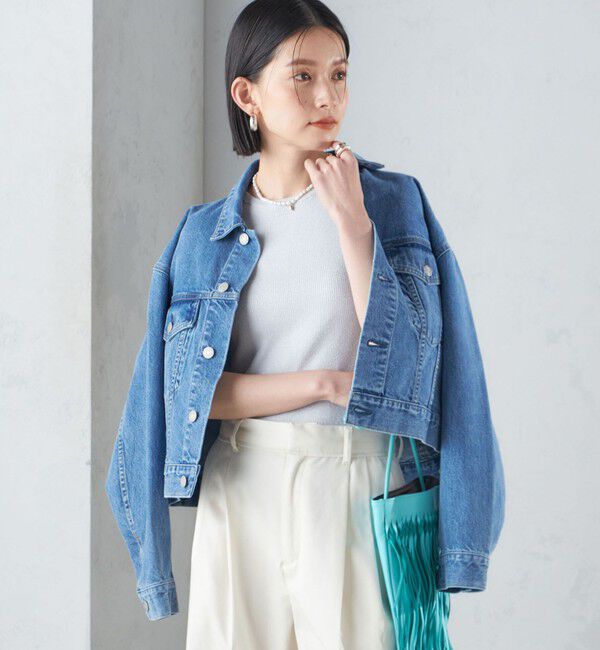 SHIPS for women「〈洗濯機可能〉クロップド デニム ジャケット 24SS ◇」|その他|