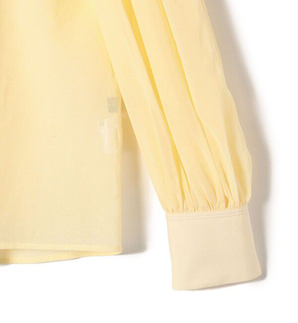 SHIPS for women「〈手洗い可能〉ボイル オーガンジー シャーリング ボリューム ブラウス 24SS ◇」|シャツ・ブラウス|