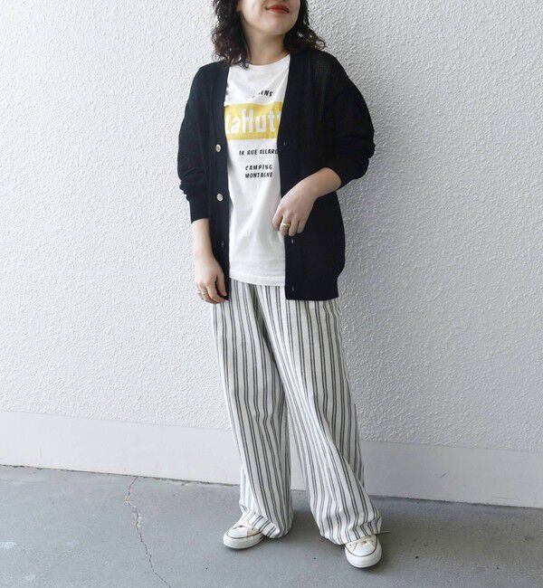 SHIPS any「SHIPS any: 〈洗濯機可能〉シアー ニット Vネック ボタン カーディガン◇」|カーディガン|