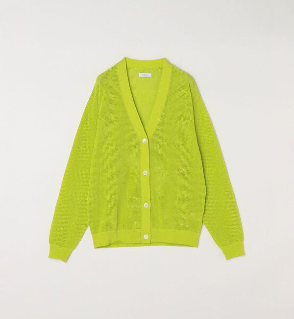 SHIPS any「SHIPS any: 〈洗濯機可能〉シアー ニット Vネック ボタン カーディガン◇」|カーディガン|