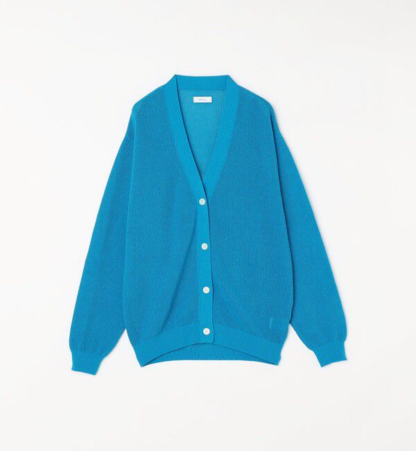 SHIPS any「SHIPS any: 〈洗濯機可能〉シアー ニット Vネック ボタン カーディガン◇」|カーディガン|