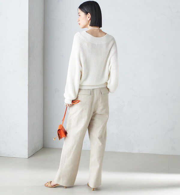 SHIPS for women「〈手洗い可能〉ペーパー コットン プルオーバー 24SS ◇」|ニット・セーター|