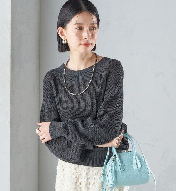 SHIPS for women「〈手洗い可能〉ペーパー コットン プルオーバー 24SS ◇」|ニット・セーター|