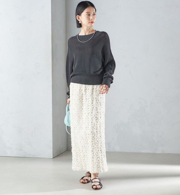 SHIPS for women「〈手洗い可能〉ペーパー コットン プルオーバー 24SS ◇」|ニット・セーター|