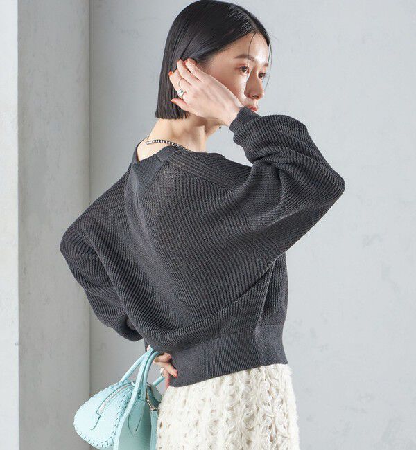 SHIPS for women「〈手洗い可能〉ペーパー コットン プルオーバー 24SS ◇」|ニット・セーター|