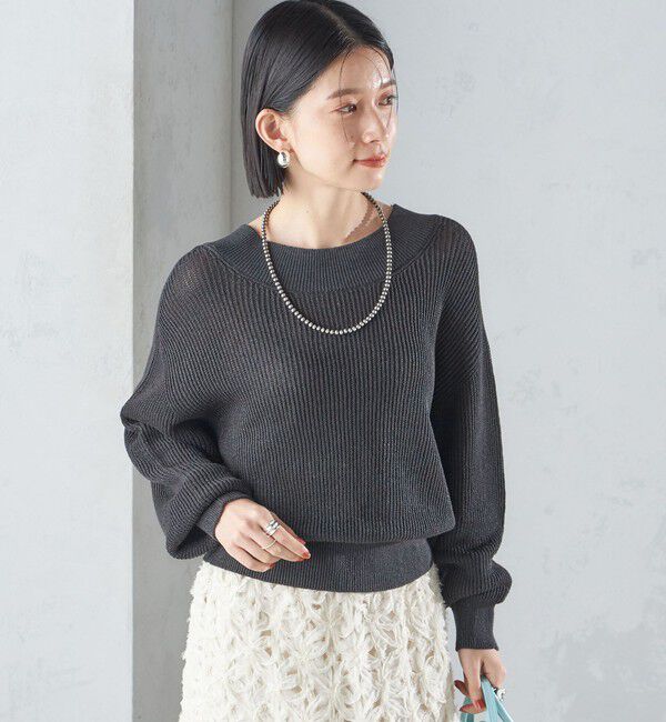 SHIPS for women「〈手洗い可能〉ペーパー コットン プルオーバー 24SS ◇」|ニット・セーター|