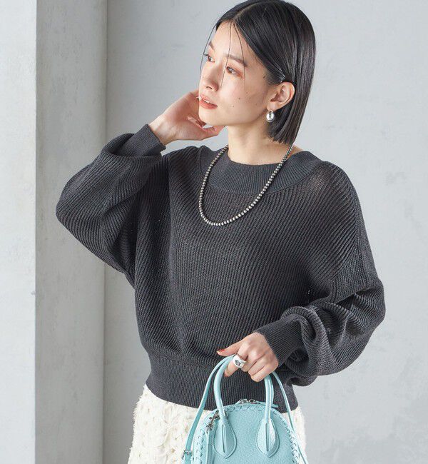 SHIPS for women「〈手洗い可能〉ペーパー コットン プルオーバー 24SS ◇」|ニット・セーター|