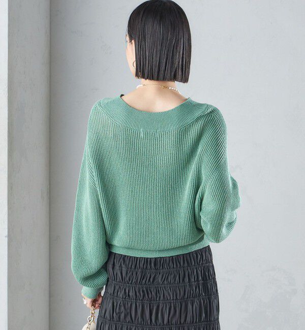 SHIPS for women「〈手洗い可能〉ペーパー コットン プルオーバー 24SS ◇」|ニット・セーター|