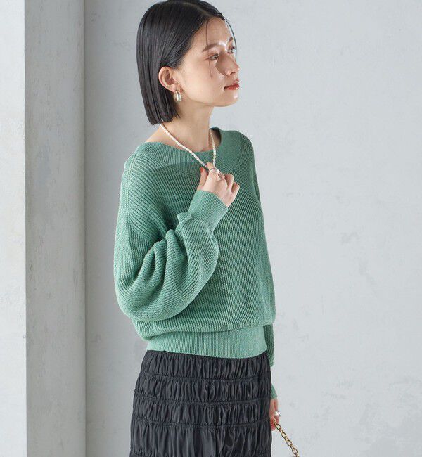 SHIPS for women「〈手洗い可能〉ペーパー コットン プルオーバー 24SS ◇」|ニット・セーター|