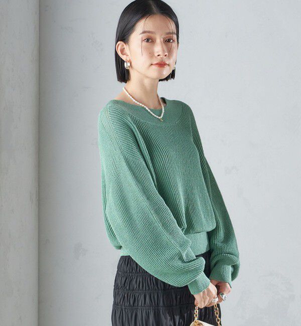 SHIPS for women「〈手洗い可能〉ペーパー コットン プルオーバー 24SS ◇」|ニット・セーター|