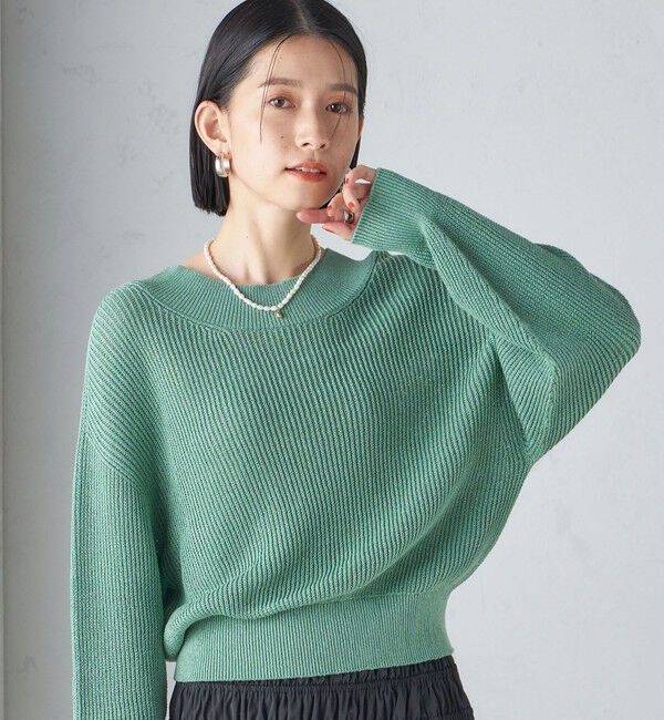 SHIPS for women「〈手洗い可能〉ペーパー コットン プルオーバー 24SS ◇」|ニット・セーター|