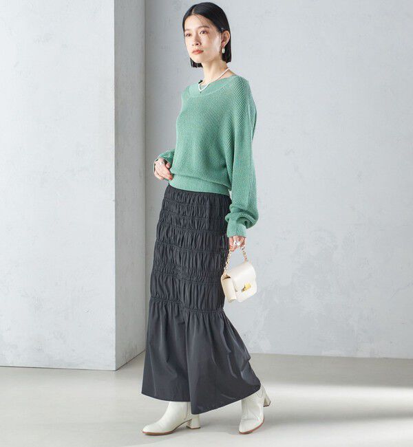 SHIPS for women「〈手洗い可能〉ペーパー コットン プルオーバー 24SS ◇」|ニット・セーター|