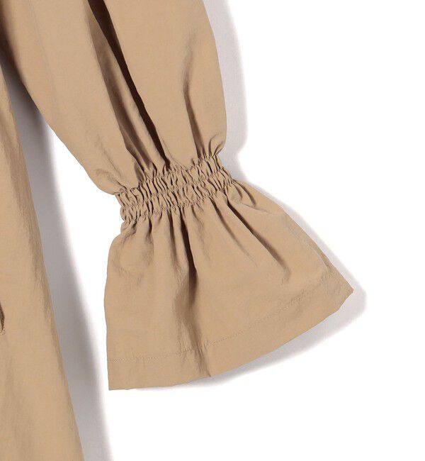 SHIPS for women「〈撥水加工/手洗い可能〉裾 ドロスト ノーカラー ロング コート 24SS ◇」|ノーカラーコート|