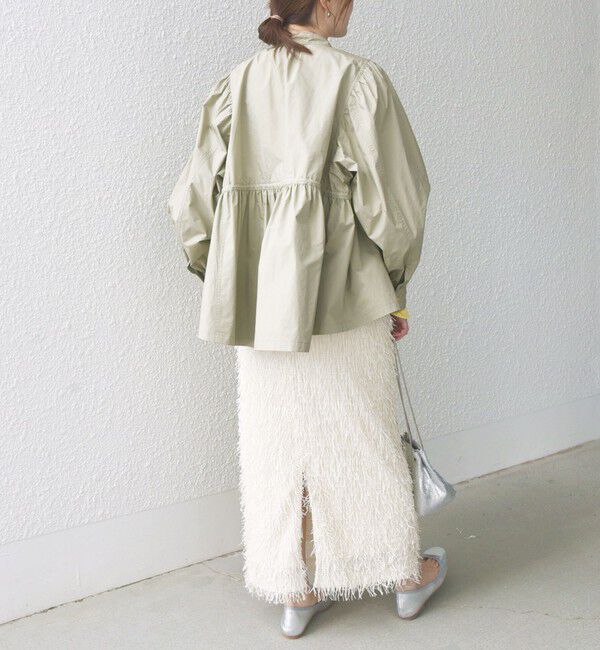 SHIPS for women「【WEB限定】〈手洗い可能〉フリンジ ラメ タイト スカート」|スカート|