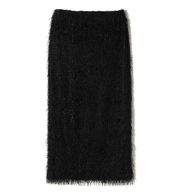 SHIPS for women「【WEB限定】〈手洗い可能〉フリンジ ラメ タイト スカート」|スカート|