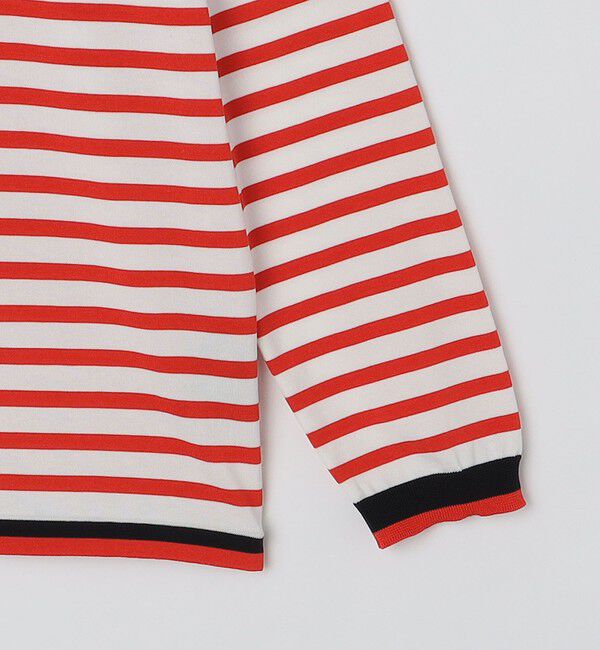 SHIPS「BATEAUX DE SHIPS: スーピマコットン 18ゲージ ボーダー クルーネック ニット」|ニット・セーター|