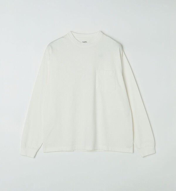 SHIPS「SHIPS: COTTON USA ポケット 長袖 Tシャツ ロンT」|Tシャツ・カットソー|