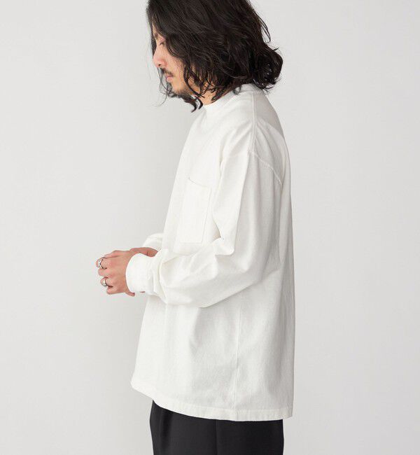 SHIPS「SHIPS: COTTON USA ポケット 長袖 Tシャツ ロンT」|Tシャツ・カットソー|