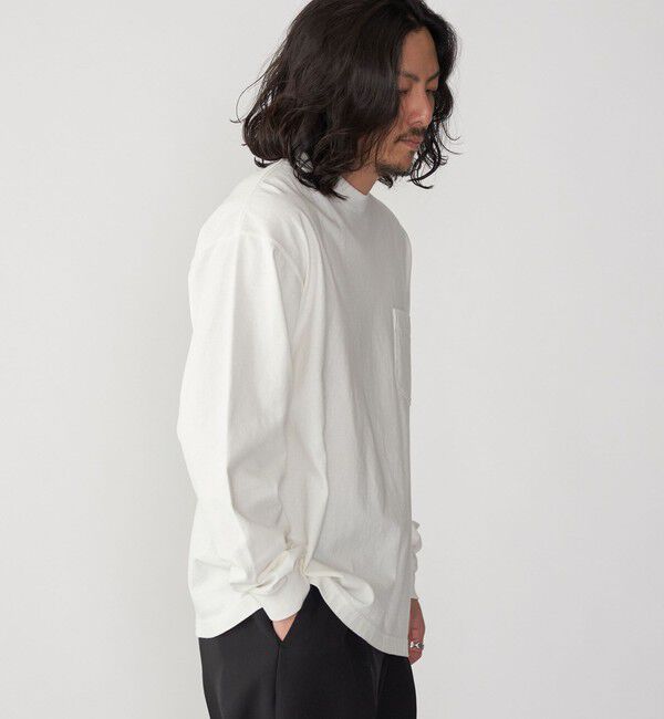 SHIPS「SHIPS: COTTON USA ポケット 長袖 Tシャツ ロンT」|Tシャツ・カットソー|