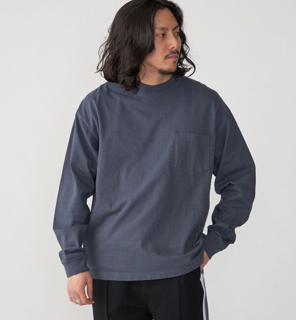 SHIPS「SHIPS: COTTON USA ポケット 長袖 Tシャツ ロンT」|Tシャツ・カットソー|