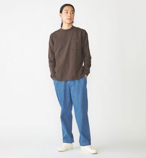 SHIPS「SHIPS: COTTON USA ポケット 長袖 Tシャツ ロンT」|Tシャツ・カットソー|