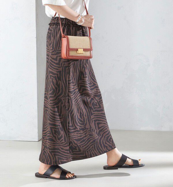 SHIPS for women「〈手洗い可能〉ゼブラ プリント マーメイド スカート ◇」|スカート|ブラウン