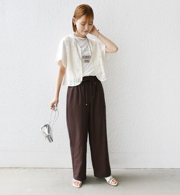 SHIPS for women「《一部追加予約》〈手洗い可能〉ツイル ドロスト パンツ」|その他|