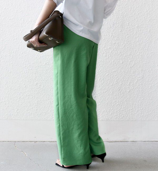 SHIPS for women「《一部追加予約》〈手洗い可能〉ツイル ドロスト パンツ」|その他|