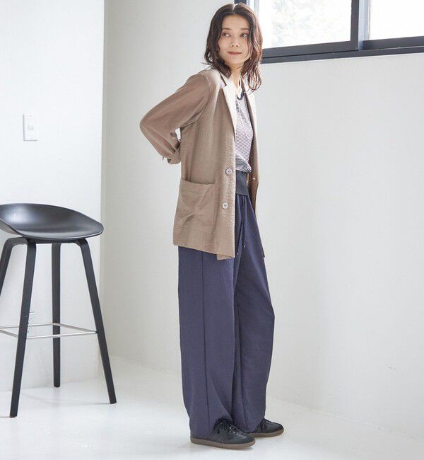 SHIPS for women「《一部追加予約》〈手洗い可能〉ツイル ドロスト パンツ」|その他|