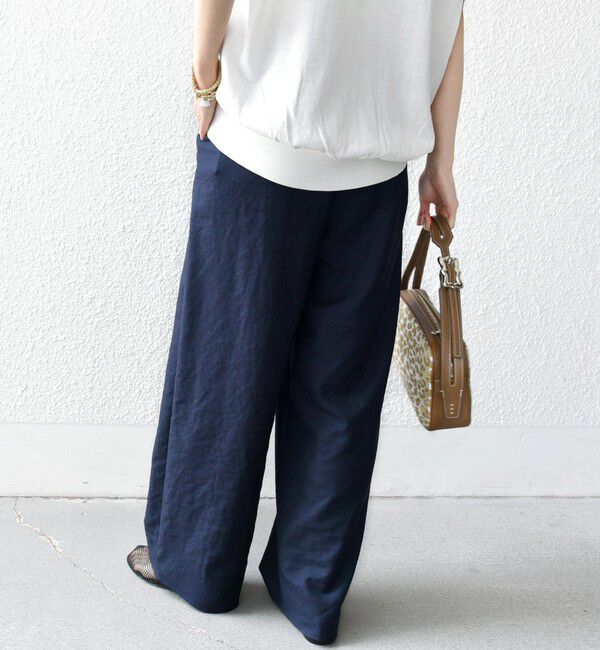 SHIPS for women「《一部追加予約》〈手洗い可能〉ツイル ドロスト パンツ」|その他|