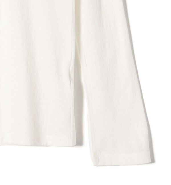 SHIPS for women「Onit:〈手洗い可能〉コットン リネン ワイド ネック ロング スリーブ TEE」|Tシャツ・カットソー|