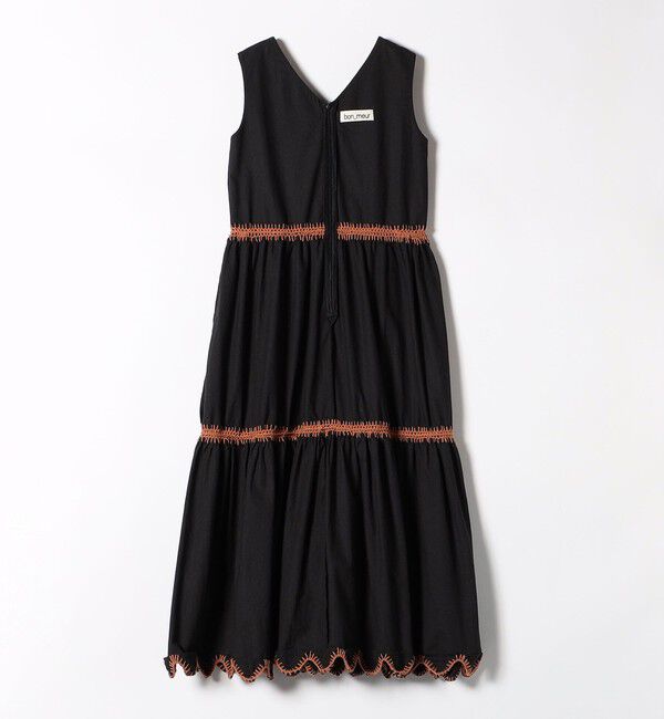 SHIPS any「bon_meur:〈洗濯機可能〉ブランケット エンブロイダリー ティアード ワンピース」|ワンピース|