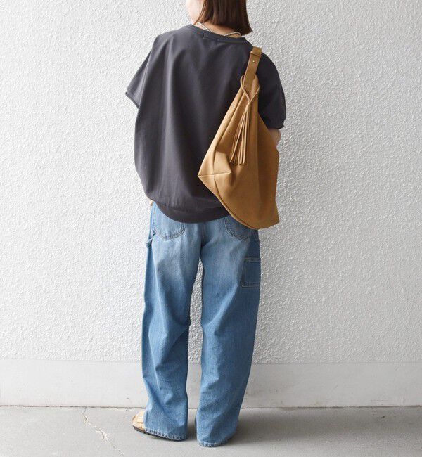 SHIPS any「《一部予約》【WEB限定】SHIPS any:〈洗濯機可能〉インレイ コクーン ショートスリーブ プルオーバー」|Tシャツ・カットソー|