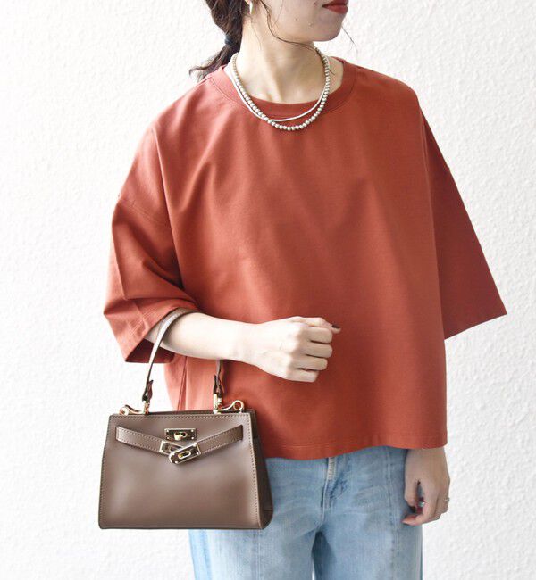 SHIPS any「《一部追加予約》【WEB限定】SHIPS any:〈洗濯機可能〉インレイ ハーフスリーブ ショートTEE」|Tシャツ・カットソー|