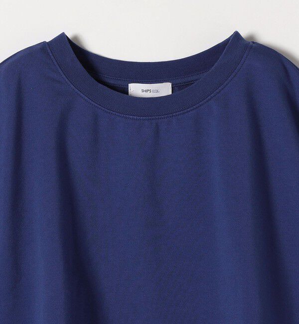 SHIPS any「《一部追加予約》【WEB限定】SHIPS any:〈洗濯機可能〉インレイ ハーフスリーブ ショートTEE」|Tシャツ・カットソー|
