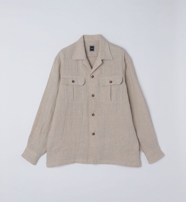 SHIPS「SHIPS: リネン ウール オーバーシャツ」|シャツ・ブラウス|
