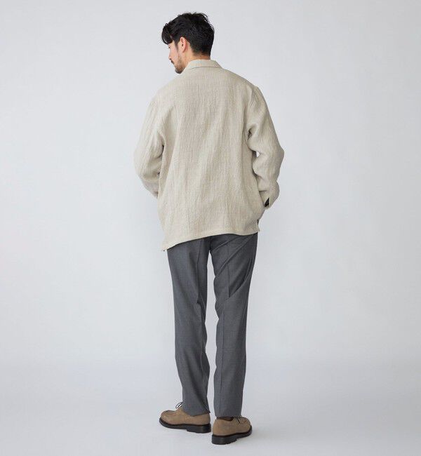 SHIPS「SHIPS: リネン ウール オーバーシャツ」|シャツ・ブラウス|