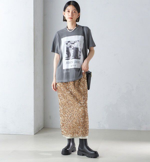 SHIPS for women「J.J.MERCER:〈洗濯機可能〉プリント TEE」|Tシャツ・カットソー|