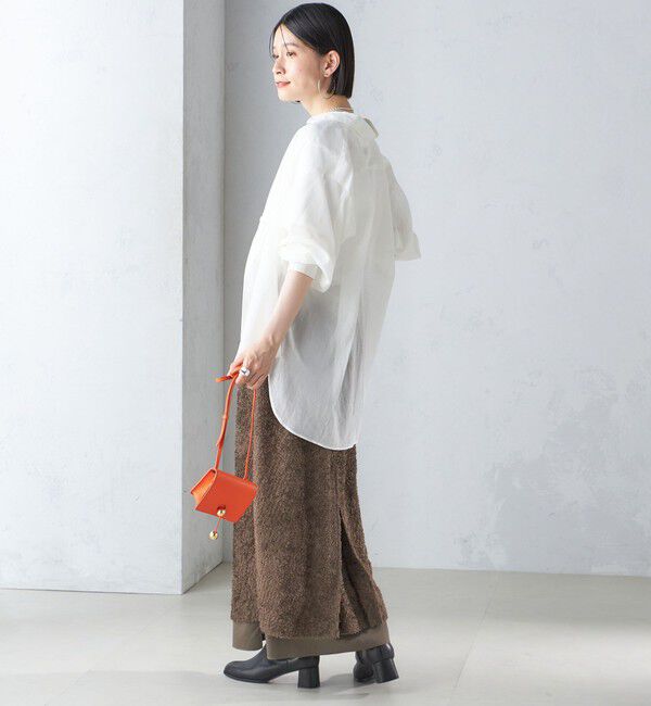 SHIPS for women「〈手洗い可能〉ジャカード ヘム フレア レイヤード スカート」|スカート|