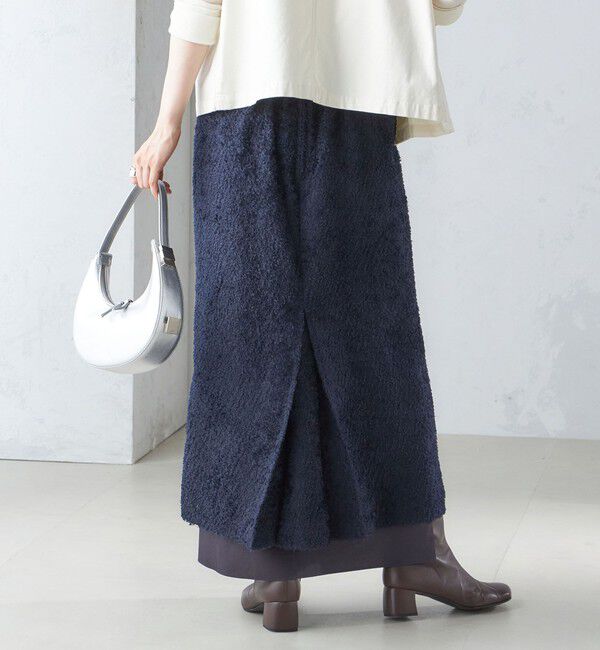 SHIPS for women「〈手洗い可能〉ジャカード ヘム フレア レイヤード スカート」|スカート|