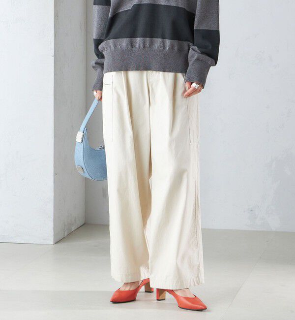 SHIPS for women「〈手洗い可能〉裾 ドロスト カーゴ パンツ 3」|カーゴ|