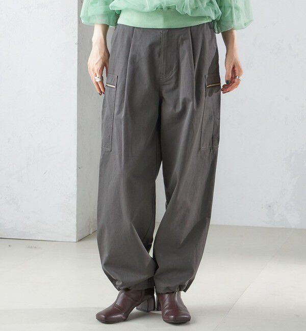 SHIPS for women「〈手洗い可能〉裾 ドロスト カーゴ パンツ 3」|カーゴ|