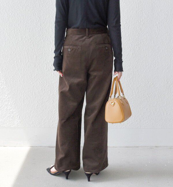 SHIPS any「SHIPS any:〈洗濯機可能〉コーデュロイ フロント ボタン セミワイド パンツ」|その他|