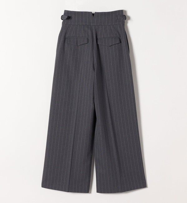 quaranciel「quaranciel:〈洗濯機可能〉ストライプ ハイウエスト ワイドパンツ」|その他|
