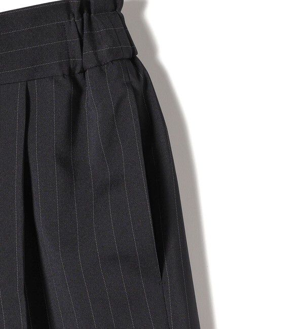 SHIPS for women「〈手洗い可能〉ストライプ ツイル ストレート パンツ」|スラックス|