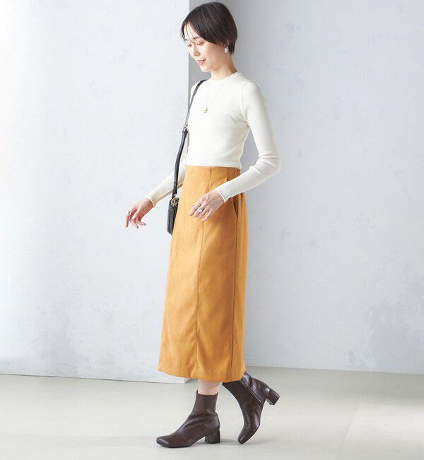 SHIPS for women「〈手洗い可能〉レーヨン ポリ リブ クルーネック プルオーバー」|ニット・セーター|